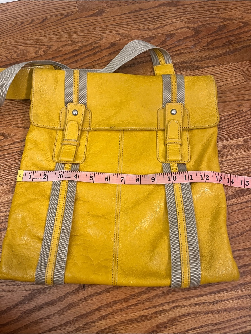 Claudia Firenze genuine leather messenger bag - Picture 5 of 10